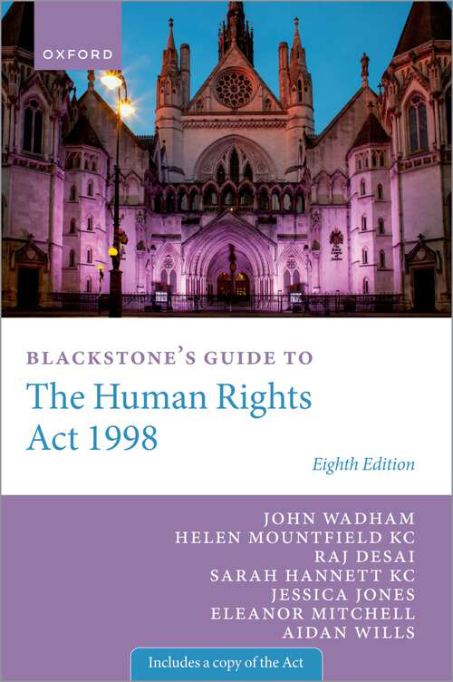 Book cover of Blackstone's Guide to the Human Rights Act 1998 (Blackstone's Guides)