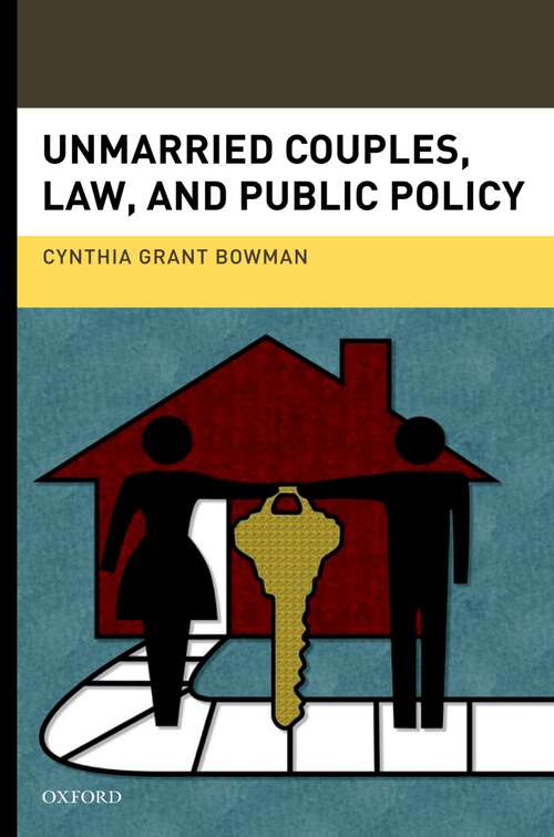 Book cover of Unmarried Couples, Law, and Public Policy