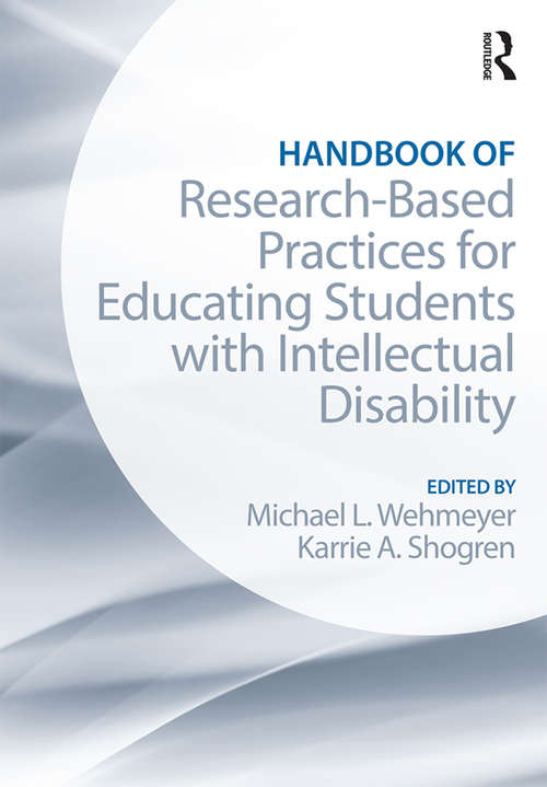 Book cover of Handbook of Research-Based Practices for Educating Students with Intellectual Disability