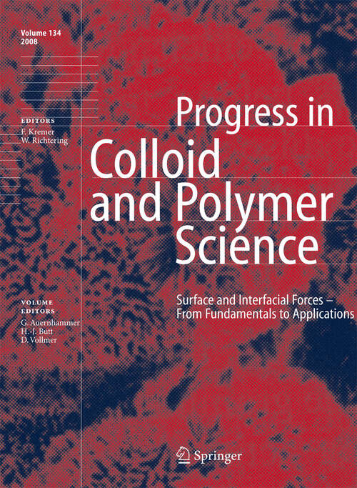 Book cover of Surface and Interfacial Forces - From Fundamentals to Applications (2008) (Progress in Colloid and Polymer Science #134)