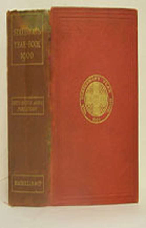 Book cover of The Statesman's Year-Book (37th ed. 1900) (The Statesman's Yearbook)