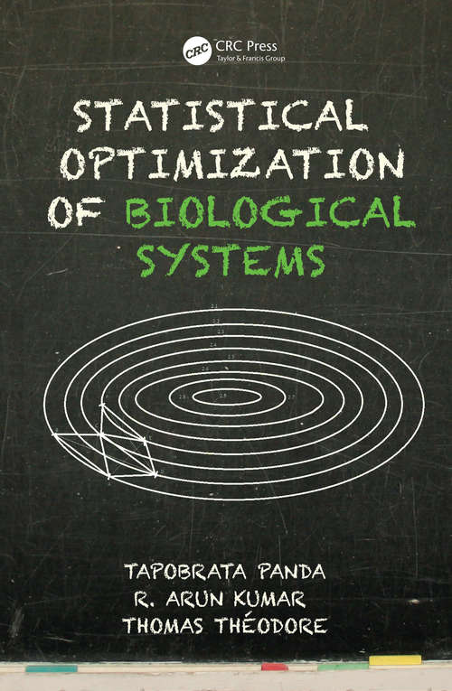 Book cover of Statistical Optimization of Biological Systems