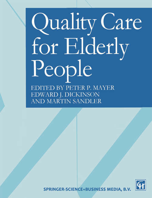 Book cover of Quality care for elderly people (1997)