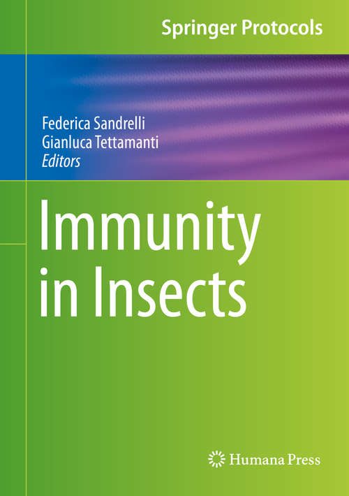 Book cover of Immunity in Insects (1st ed. 2020) (Springer Protocols Handbooks)