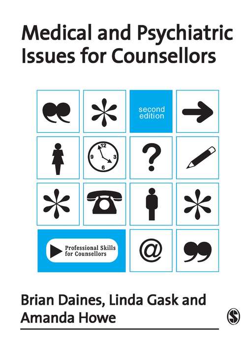 Book cover of Medical and Psychiatric Issues for Counsellors (PDF)