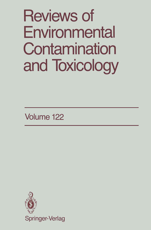 Book cover of Reviews of Environmental Contamination and Toxicology: Continuation of Residue Reviews (1991) (Reviews of Environmental Contamination and Toxicology #122)