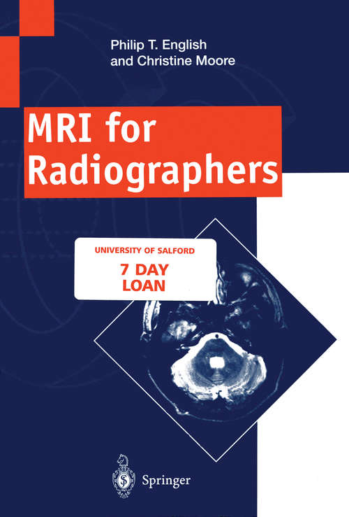 Book cover of MRI for Radiographers (1995)
