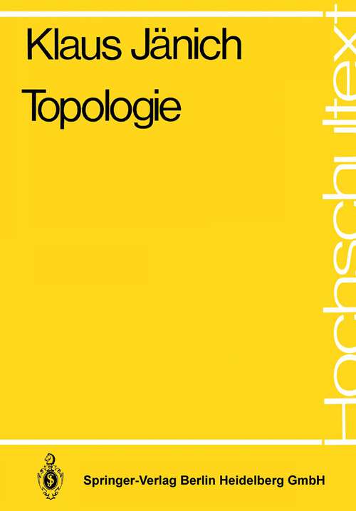 Book cover of Topologie (1980) (Hochschultext)
