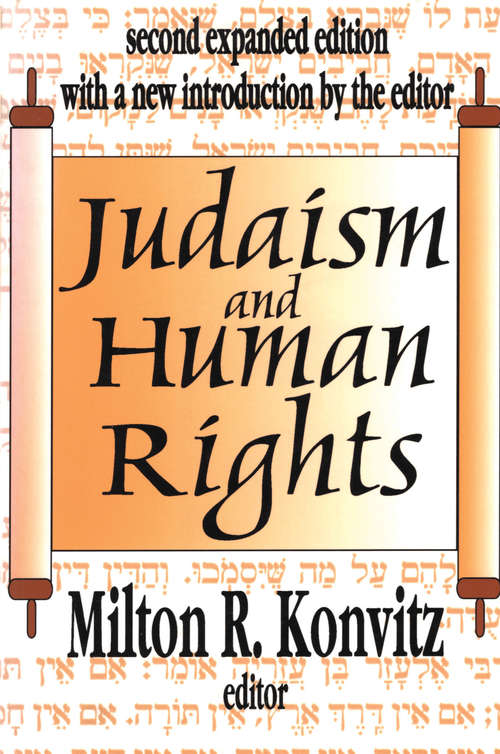 Book cover of Judaism and Human Rights (2)