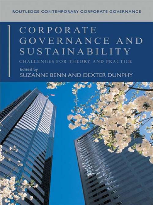 Book cover of Corporate Governance and Sustainability: Challenges for Theory and Practice (Routledge Contemporary Corporate Governance)