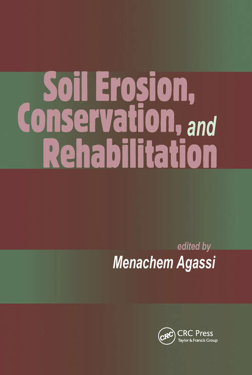 Book cover of Soil Erosion, Conservation, and Rehabilitation