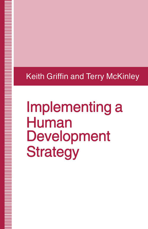 Book cover of Implementing a Human Development Strategy (1st ed. 1994)