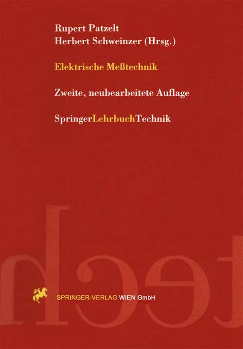Book cover of Elektrische Meßtechnik (2. Aufl. 1996)