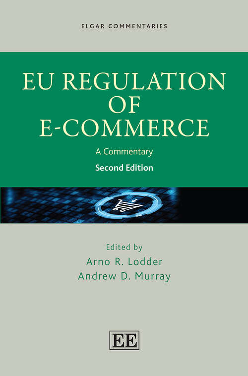 Book cover of EU Regulation of E-Commerce: A Commentary (Elgar Commentaries series)