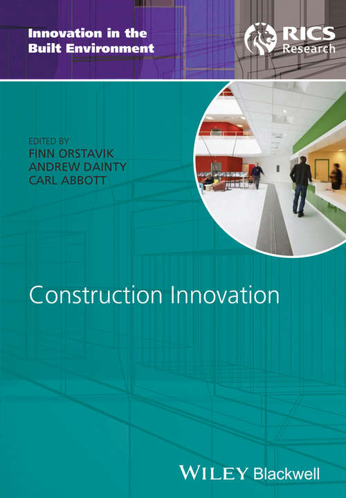 Book cover of Construction Innovation (Innovation in the Built Environment)