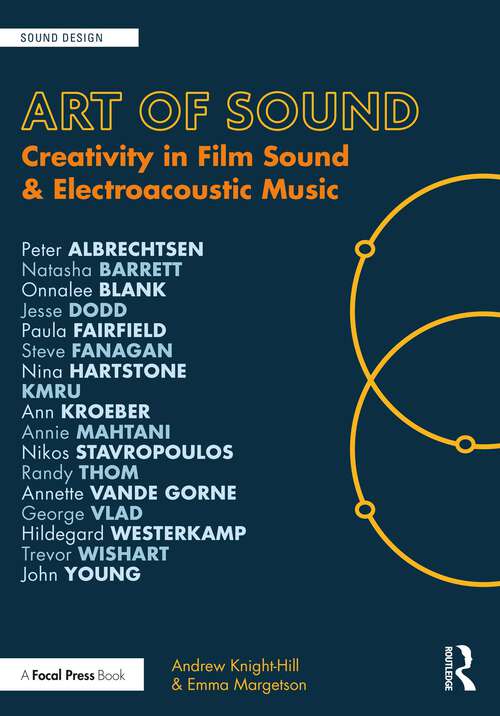 Book cover of Art of Sound: Creativity in Film Sound and Electroacoustic Music (Sound Design)