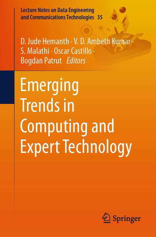 Book cover of Emerging Trends in Computing and Expert Technology (1st ed. 2020) (Lecture Notes on Data Engineering and Communications Technologies #35)
