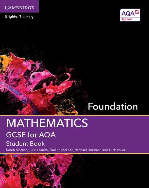 Book cover of GCSE Mathematics for AQA Foundation Student Book (PDF)