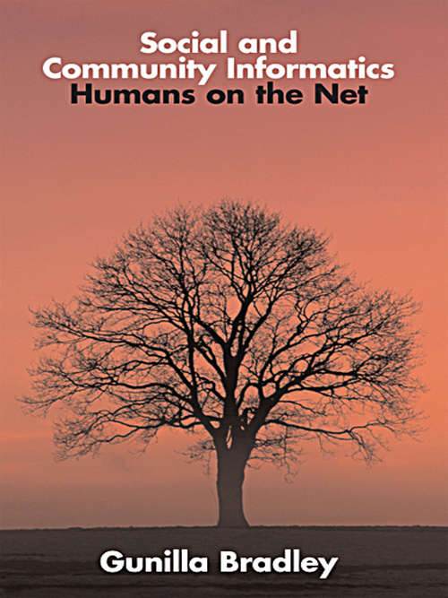 Book cover of Social and Community Informatics: Humans on the Net