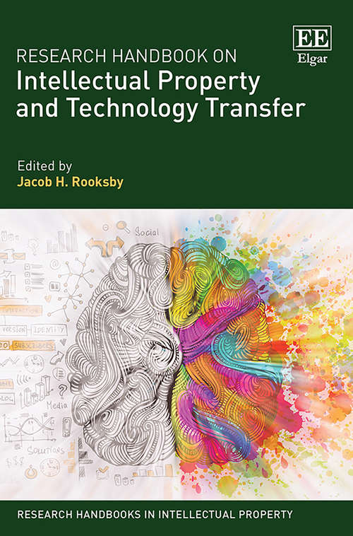 Book cover of Research Handbook on Intellectual Property and Technology Transfer (Research Handbooks in Intellectual Property series)