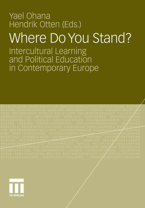 Book cover of Where Do You Stand?: Intercultural Learning and Political Education in Contemporary Europe (2012)