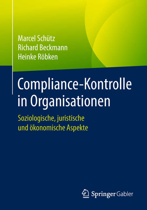 Book cover of Compliance-Kontrolle in Organisationen