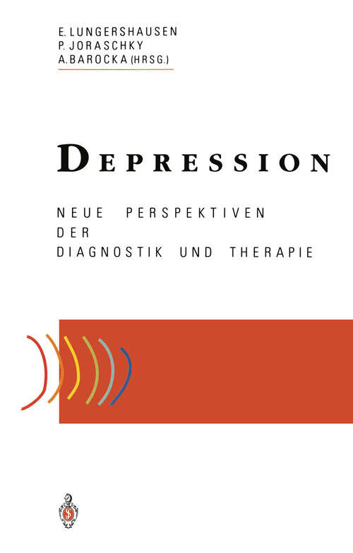 Book cover of Depression: Neue Perspektiven der Diagnostik und Therapie (1993)
