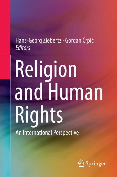 Book cover of Religion and Human Rights: An International Perspective (2015) (Religion And Human Rights Ser. #1)