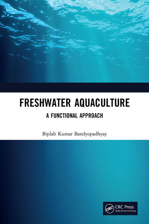 Book cover of Freshwater Aquaculture: A Functional Approach