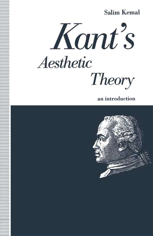 Book cover of Kant’s Aesthetic Theory: An Introduction (1st ed. 1992)