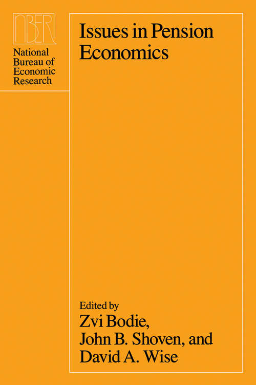 Book cover of Issues in Pension Economics (National Bureau of Economic Research Project Report)
