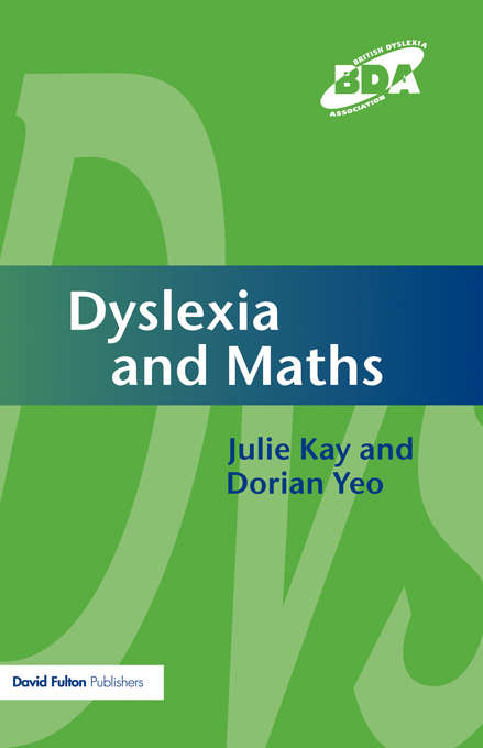 Book cover of Dyslexia and Maths