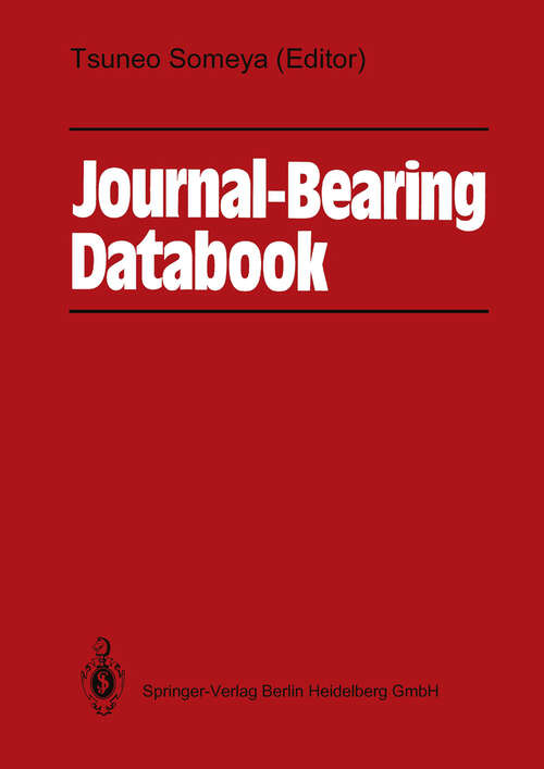 Book cover of Journal-Bearing Databook (1989)
