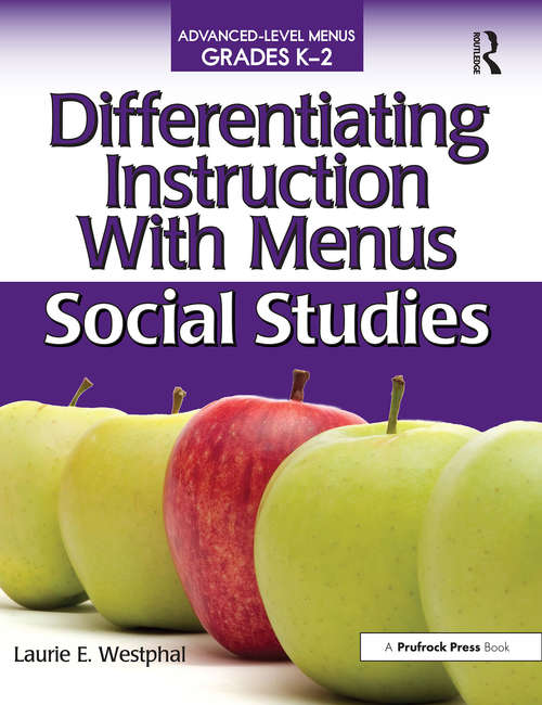 Book cover of Differentiating Instruction With Menus: Social Studies (Grades K-2)
