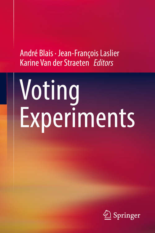 Book cover of Voting Experiments (1st ed. 2016)