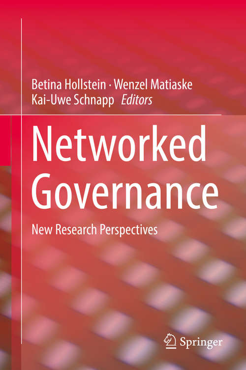 Book cover of Networked Governance: New Research Perspectives
