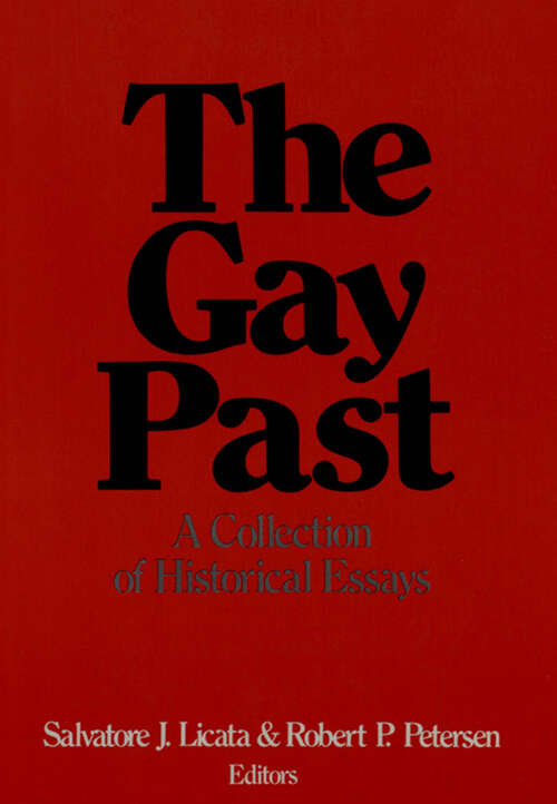Book cover of The Gay Past: A Collection of Historical Essays