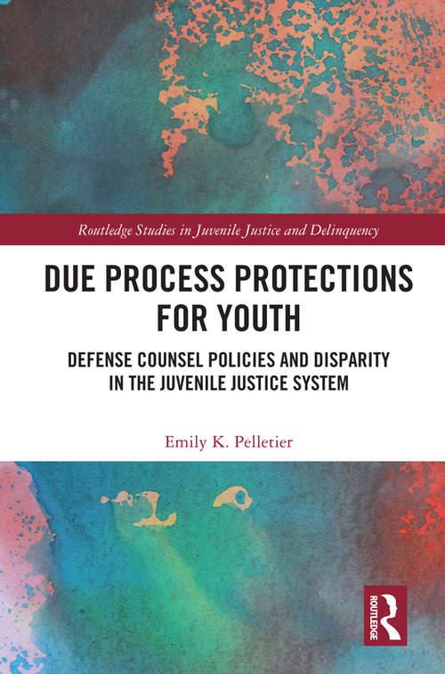 Book cover of Due Process Protections for Youth: Defense Counsel Policies and Disparity in the Juvenile Justice System (Routledge Studies in Juvenile Justice and Delinquency)