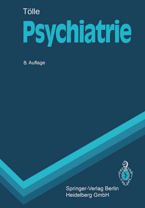 Book cover of Psychiatrie: Kinder- und jugendpsychiatrische Bearbeitung von Reinhart Lempp (8. Aufl. 1988) (Springer-Lehrbuch)