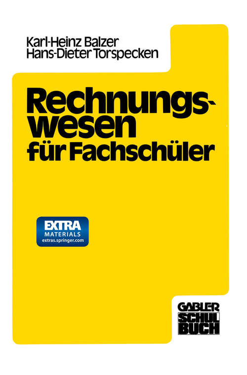 Book cover of Rechnungswesen für Fachschüler (1980)