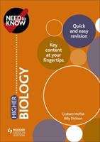 Book cover of Need to Know: Higher Biology