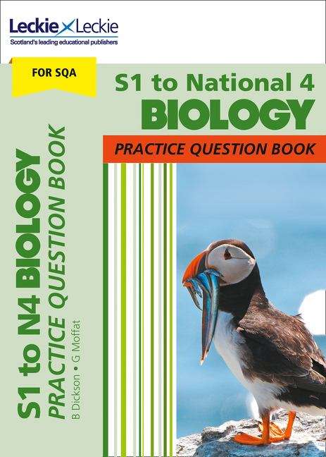 Book cover of S1 to National 4 Biology Practice Question Book (PDF) (SQA Practice Question Book Ser.)