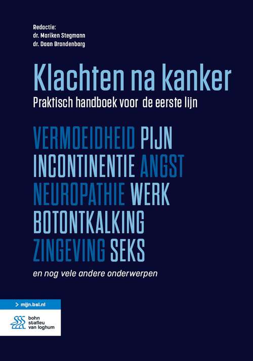 Book cover of Klachten na kanker: Praktisch handboek voor de eerste lijn (2024)