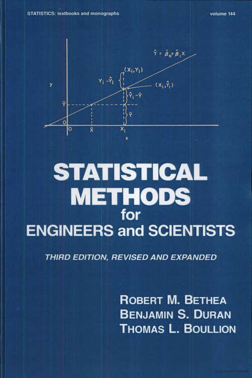 Book cover of Statistical Methods for Engineers and Scientists, Third Edition,