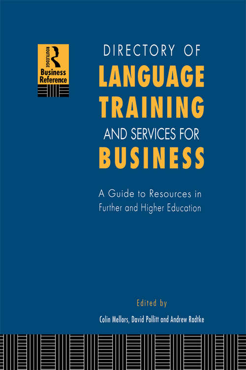 Book cover of Directory of Language Training and Services for Business: A Guide to Resources in Further and Higher Education