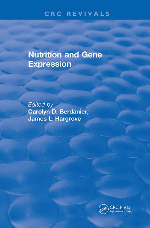 Book cover of Nutrition and Gene Expression