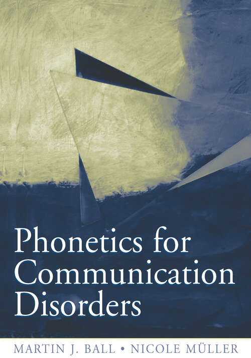 Book cover of Phonetics for Communication Disorders