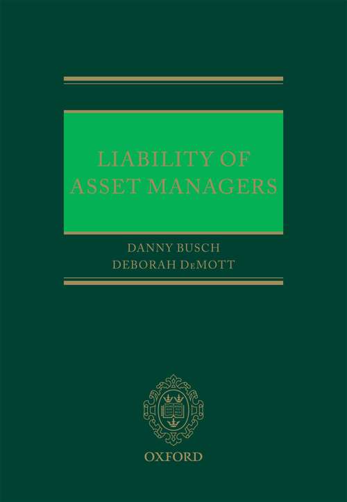 Book cover of Liability of Asset Managers