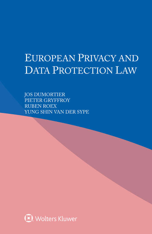 Book cover of European Privacy and Data Protection Law