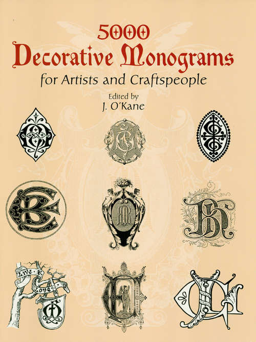 Book cover of 5000 Decorative Monograms for Artists and Craftspeople